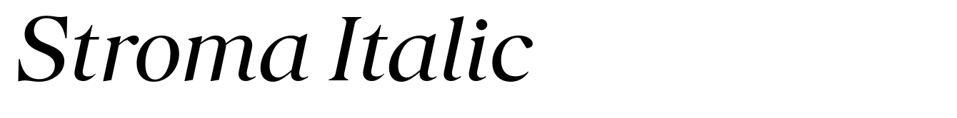 Stroma Italic